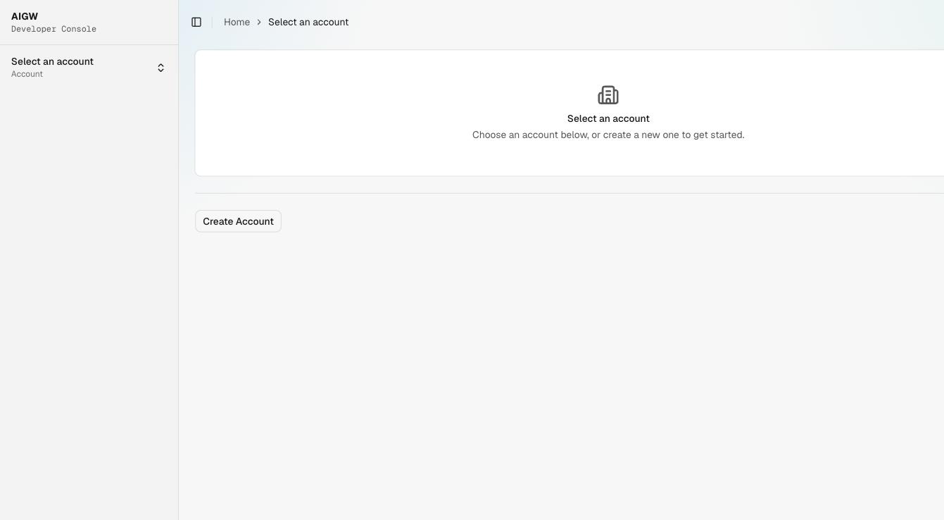 Account selector