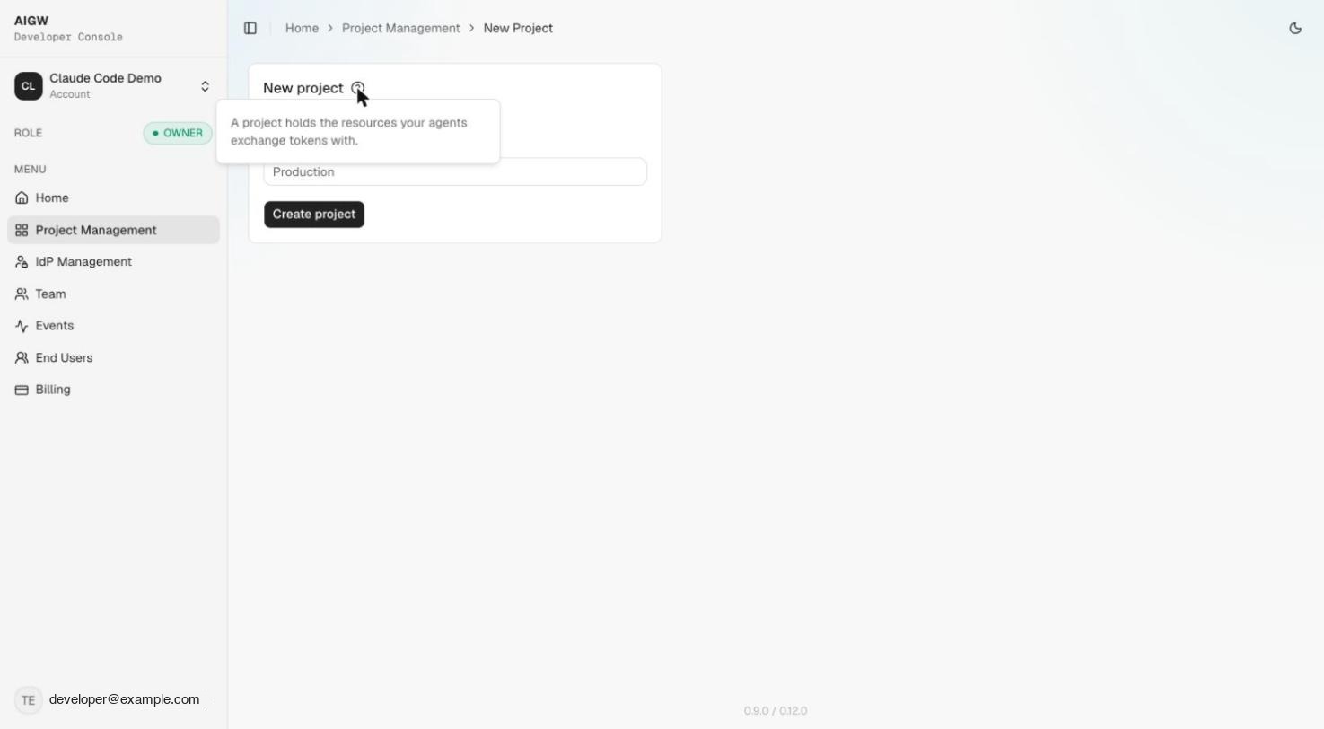 Create project