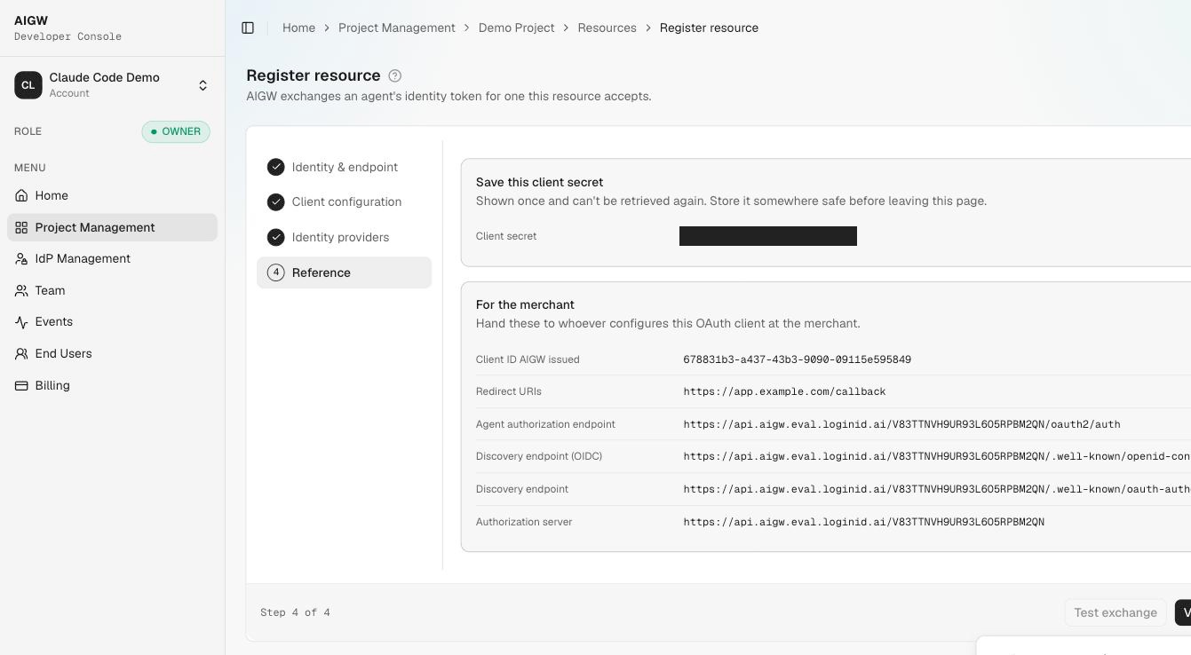 OAuth client reference