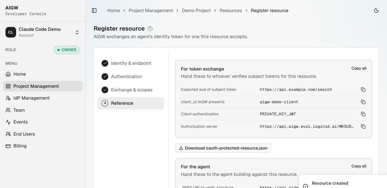 Resource reference