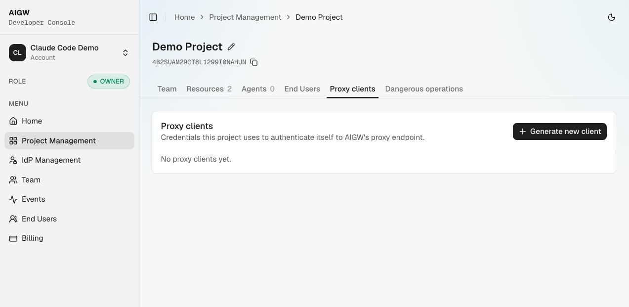 Proxy clients