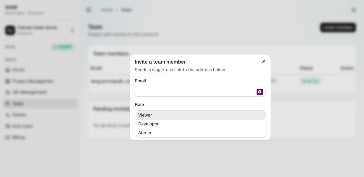 Invite roles