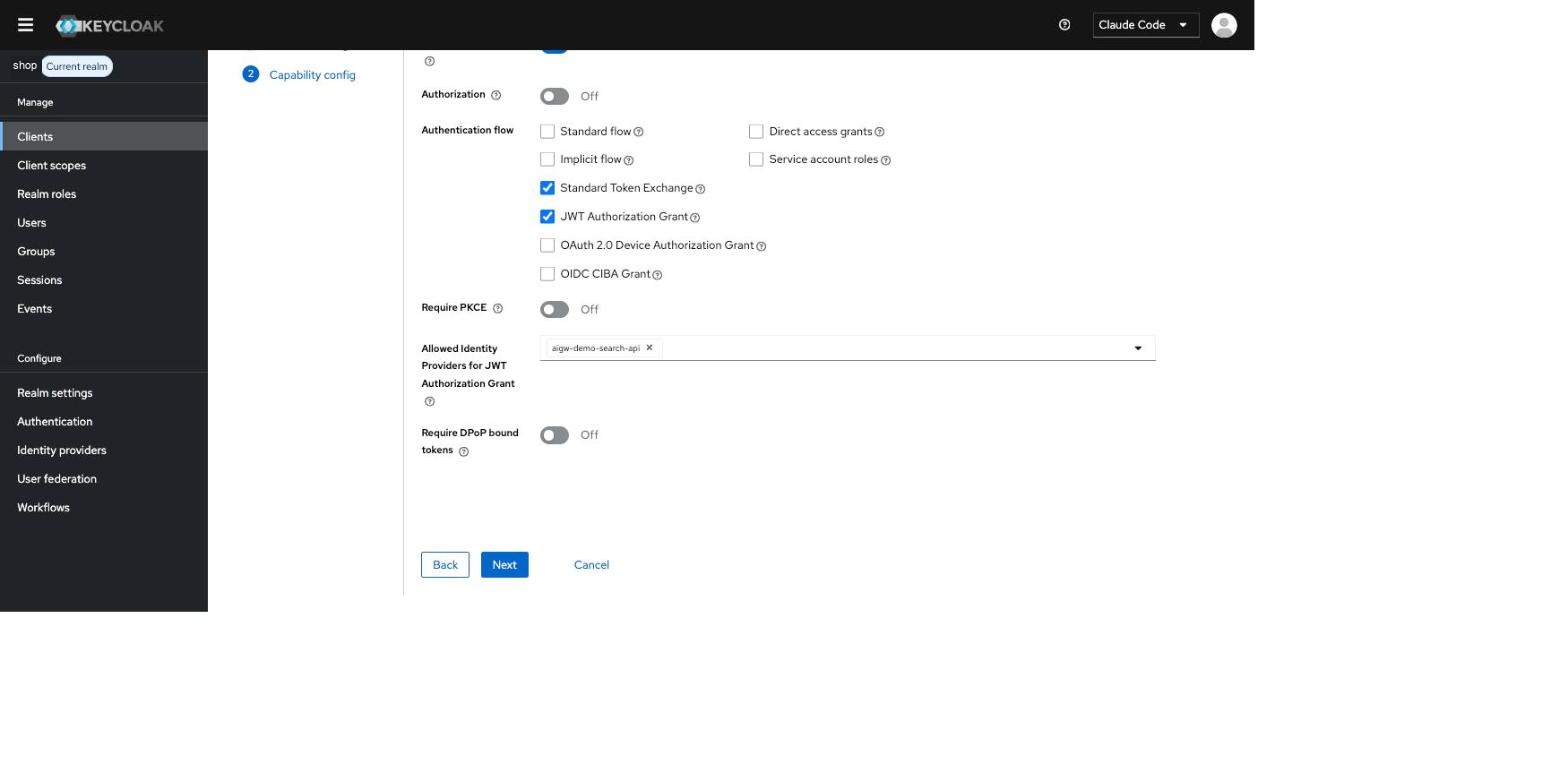 Client capability